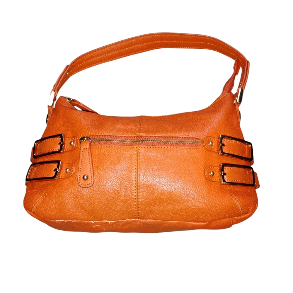 Orange Leather Handbag